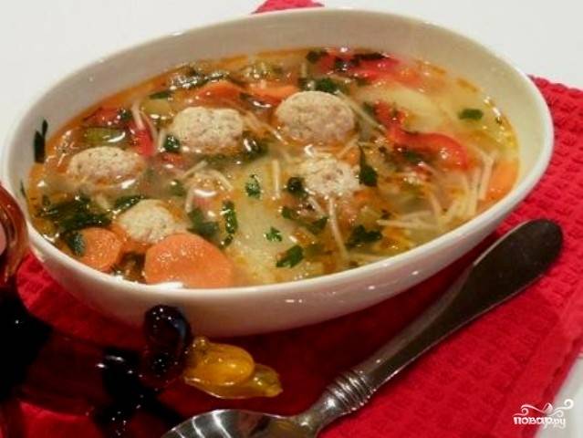 Рубрика: Рецепты супов с фрикадельками