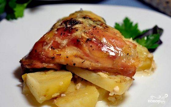 Куриные ножки с картофелем в духовке - пошаговый рецепт с фото и видео от Всегда Вкусно!