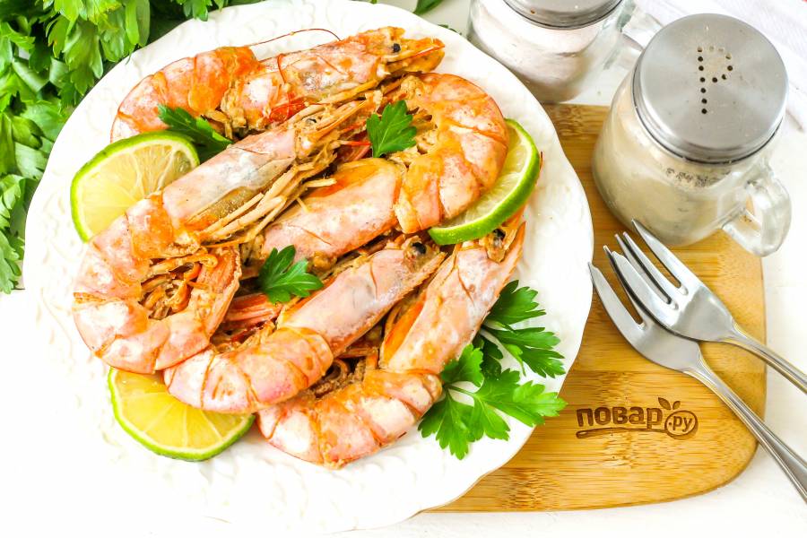 Морепродукты, запеченные в сливочном соусе, рецепт приготовления