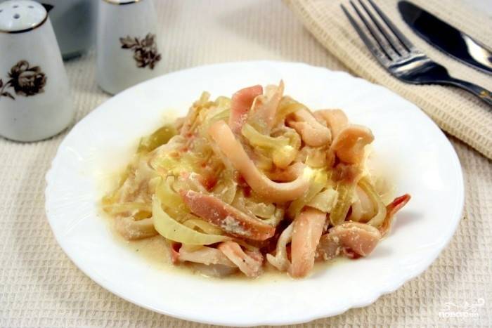 Кальмары с овощами в мультиварке – пошаговый рецепт с фото на paraskevat.ru