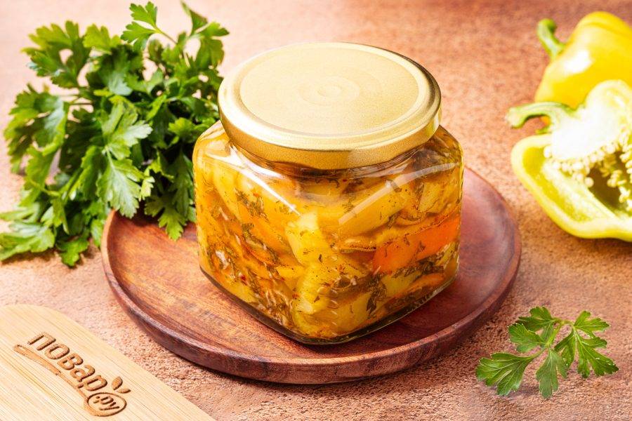 Салат с болгарским перцем на зиму готов!