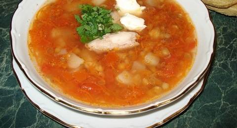 Суп с курицей и грибами в мультиварке