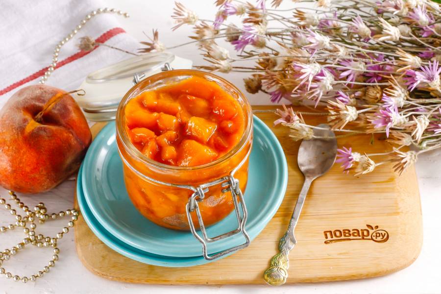 Как приготовить Как варить персиковое варенье дольками на зиму рецепт пошагово