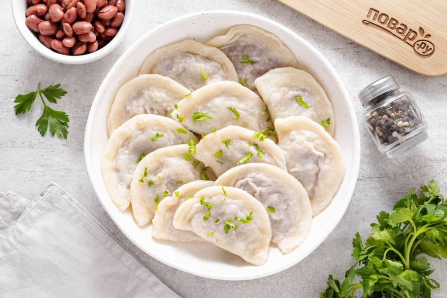 Постные вареники