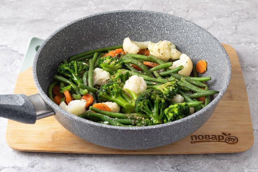 Как приготовить Гарнир из замороженных овощей, 3 рецепта рецепт пошагово