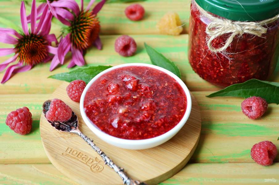 Малина на зиму без варки
