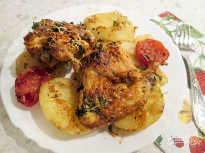 Куриные крылышки с картошкой в духовке - 13 рецептов приготовления с пошаговыми фото