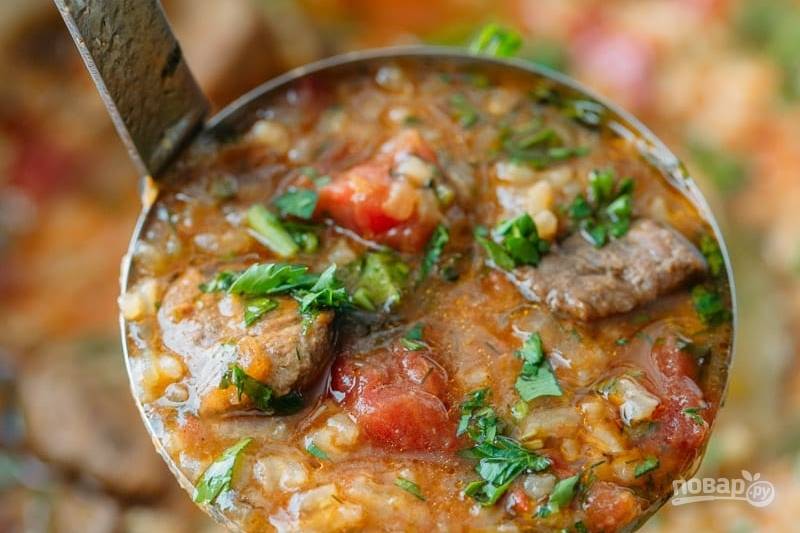 Суп-харчо с говядиной по-грузински: ароматно-пряный вкус