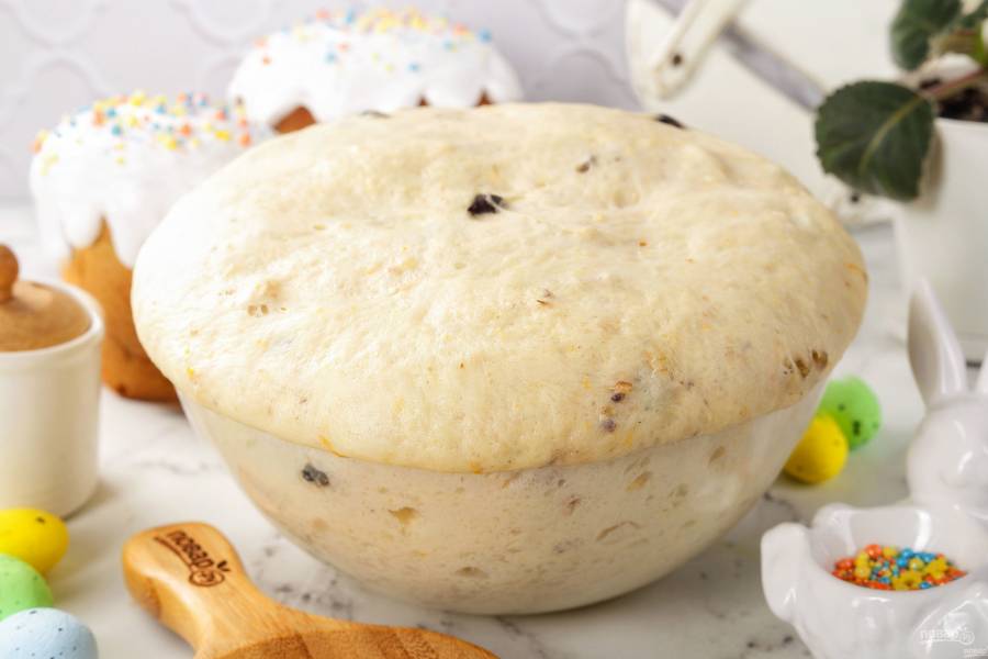 Тесто для пасхального кулича