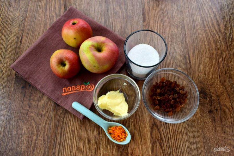 7. Подготовьте необходимые ингредиенты для яблочного соуса. 