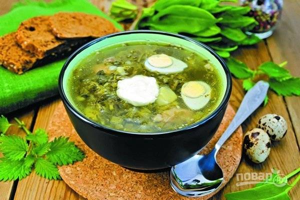 Суп из крапивы с яйцом рецепт приготовления с фото