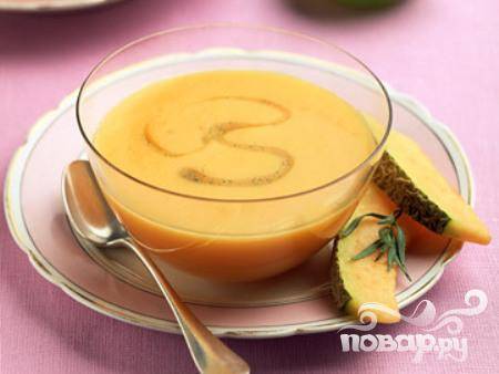 Суп из дыни с сиропом