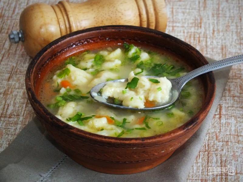 Клецки для супа - 10 простых рецептов приготовления с пошаговыми фото