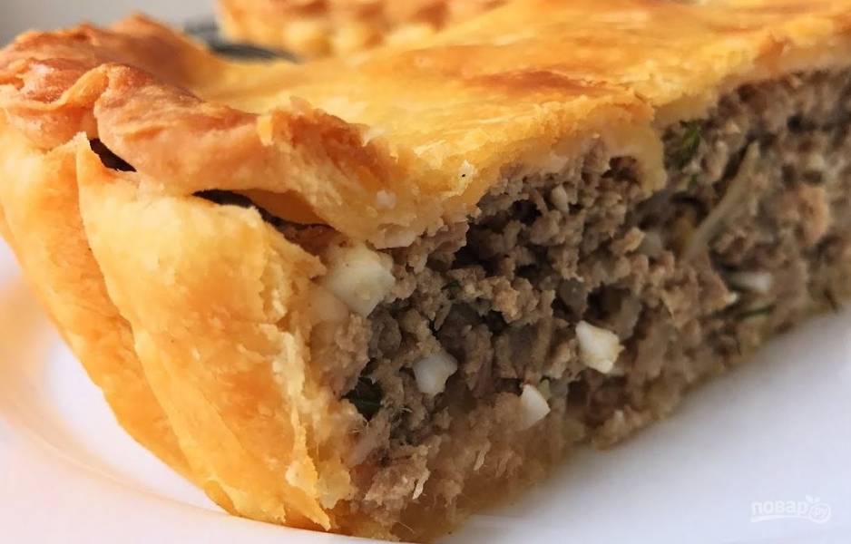 Пирог с мясом и картошкой в духовке — пошаговый рецепт