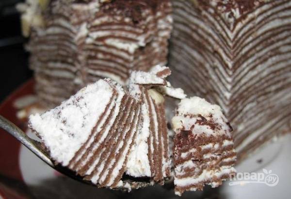 Творожный торт со взбитыми сливками