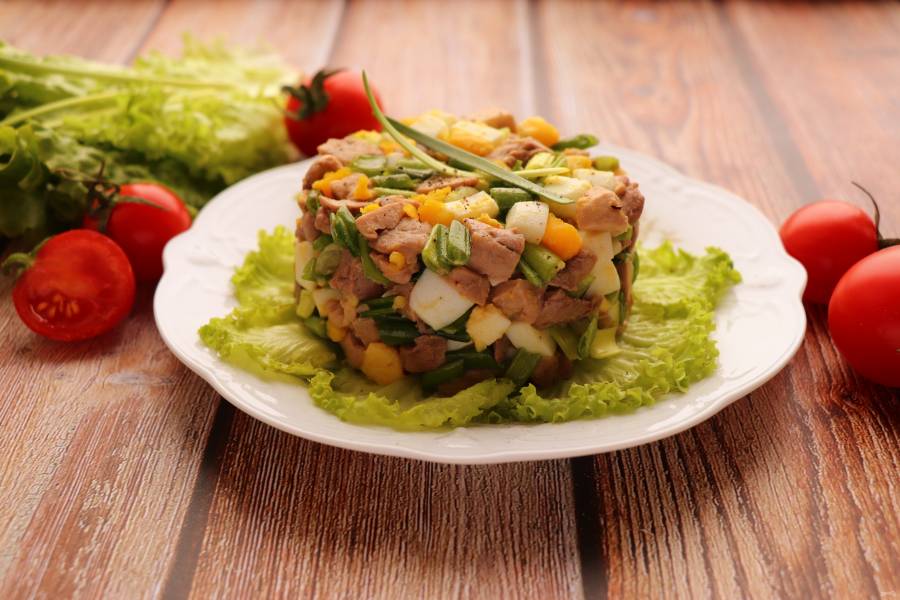 Салат из морепродуктов «На скорую руку»