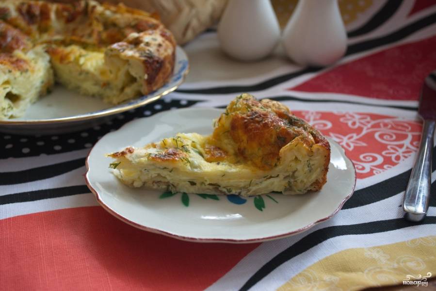 Рваный пирог из лаваша с курицей и сыром в духовке - пошаговый рецепт с фото