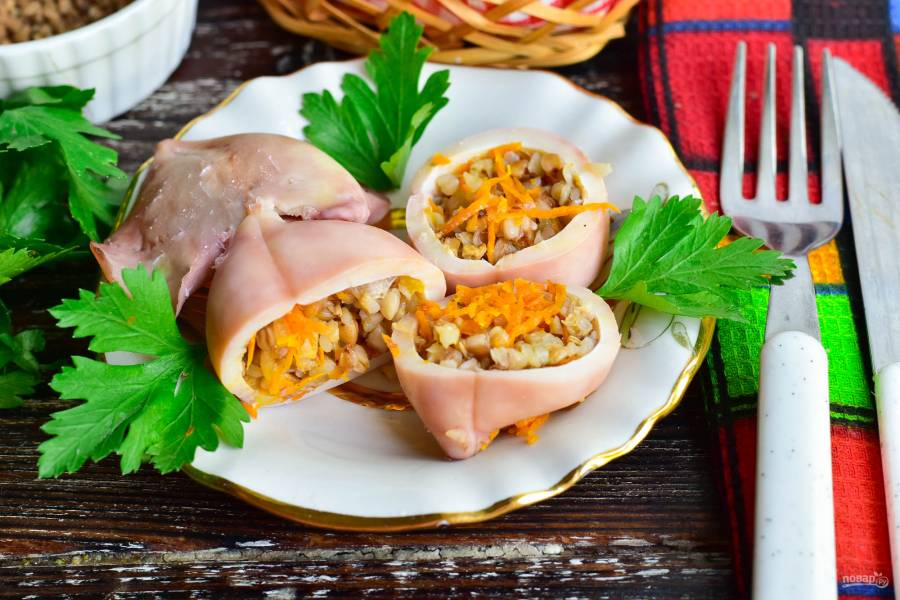 Кальмары, фаршированные креветками - пошаговый рецепт с фото на азинский.рф
