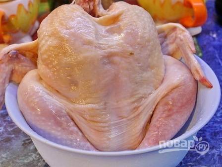 Курица в пакете, пошаговый рецепт на ккал, фото, ингредиенты - Апрель