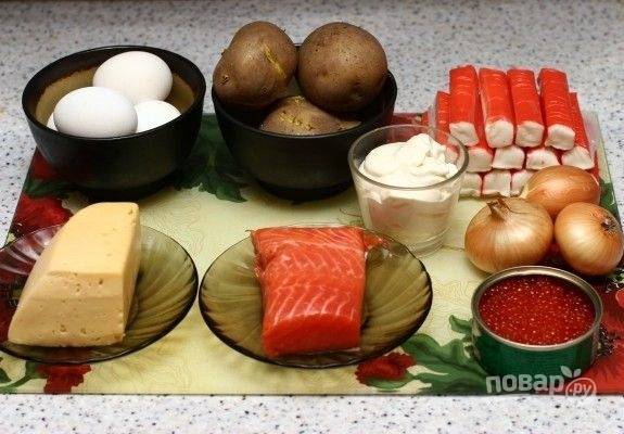 Салат с красной рыбой — рецепт с фото. Как приготовить простой и вкусный салат с красной рыбой, яйцами и картофелем?
