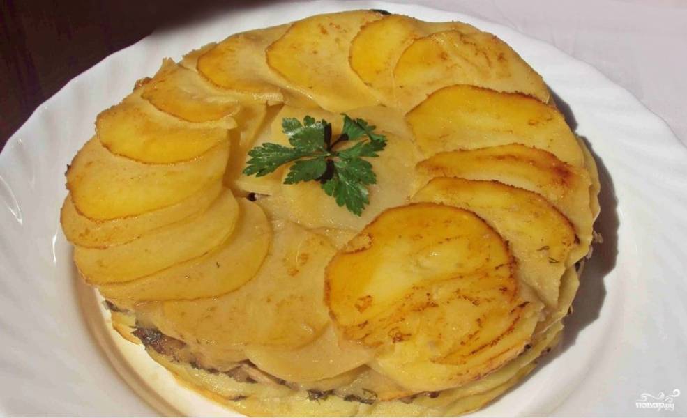 Картофельный пирог в духовке