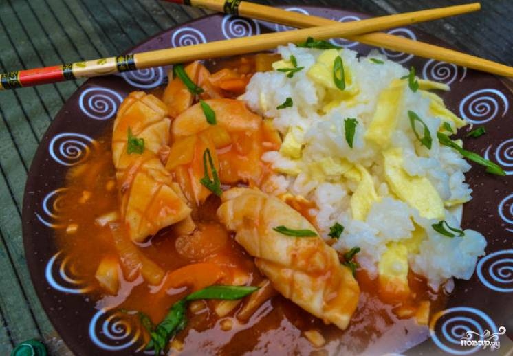 Вкусовая грань Востока: кальмары по-вьетнамски в оригинальном кисло-сладком соусе!