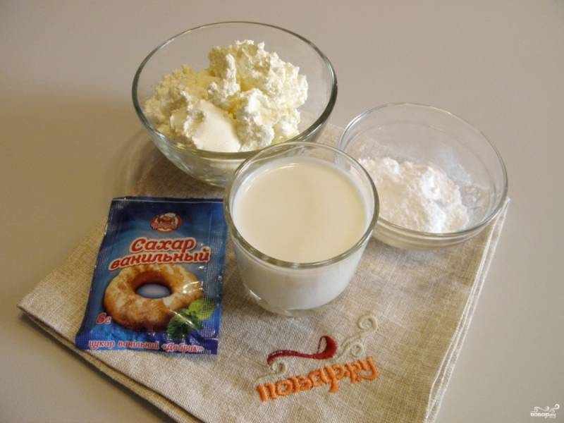 Подготовьте продукты для крема. Используйте охлажденные сливки жирные, предназначенные для взбивания. 