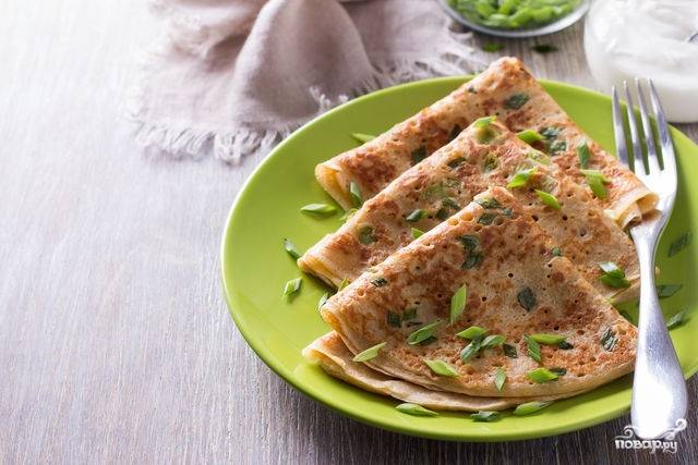 Блины из ржаной муки постные