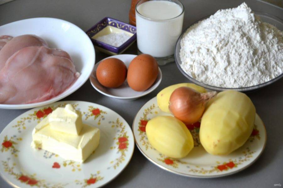 Мини-курники с курицей и картошкой - пошаговый рецепт с фото