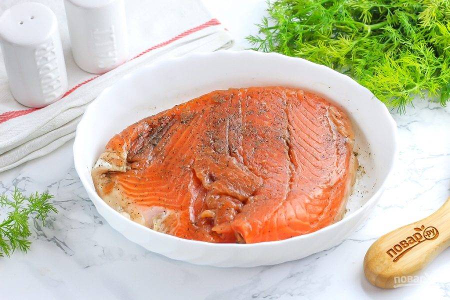 Рецепт малосольной красной рыбы