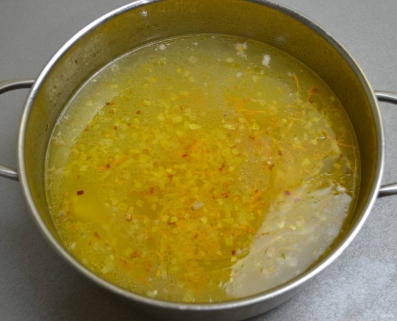 Рецепт Суп с чесночными галушками