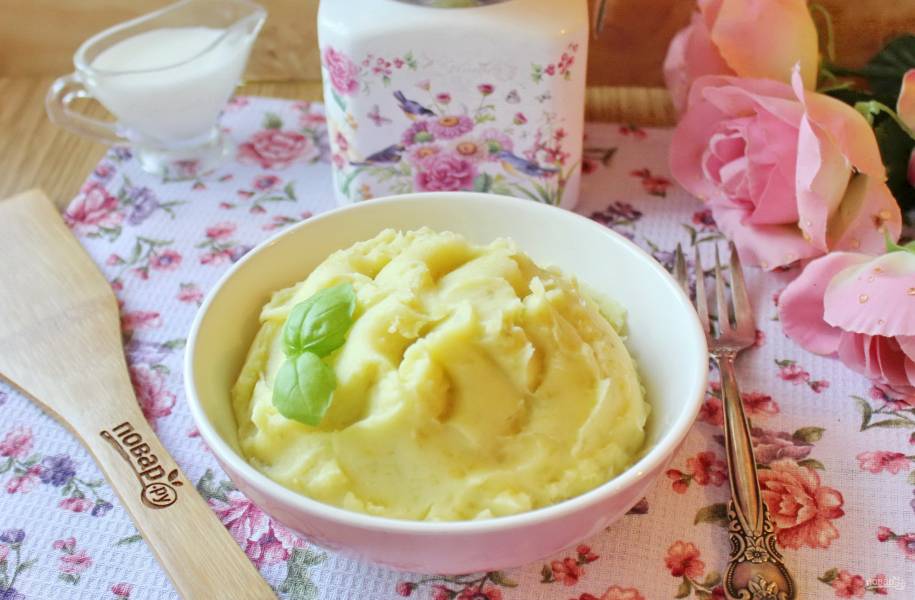 Пюре картофельное с молоком без масла - калорийность