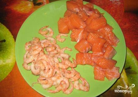 Соус для рыбы с креветками. Паста с красной рыбой и креветками в сливочном соусе