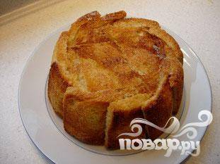 Яблочная шарлотка с хлебом