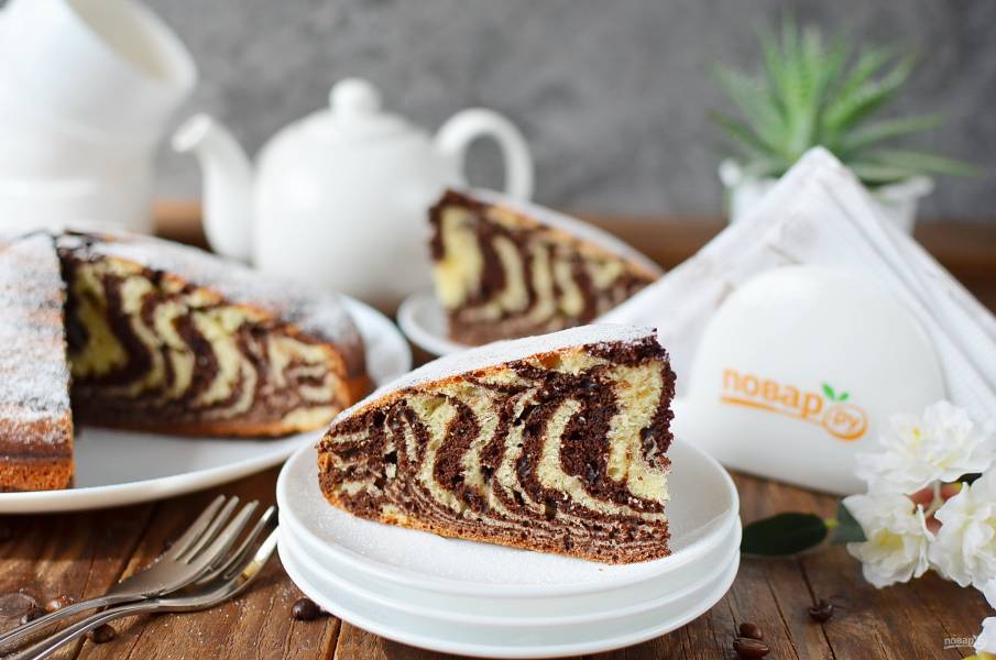 Торт Зебра – 10 классических рецептов в домашних условиях с фото пошагово