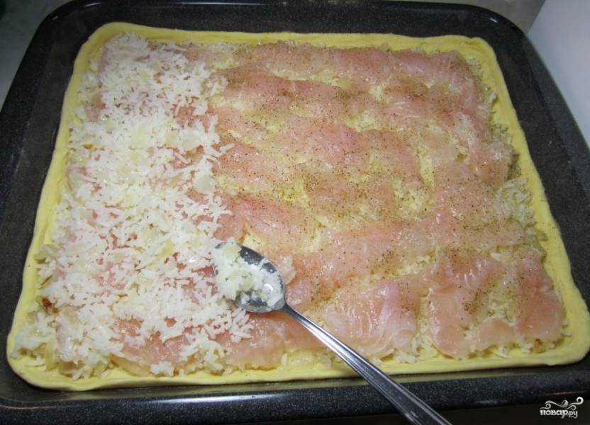 Пирог с минтаем и картошкой