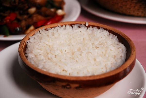Рецепт: Рисовая каша на воде