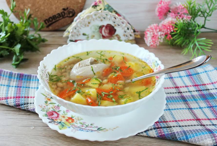 Фасолевый суп с курицей - пошаговый рецепт с фото на internat-mednogorsk.ru