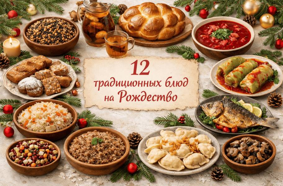 12 традиционных блюд православного Рождества