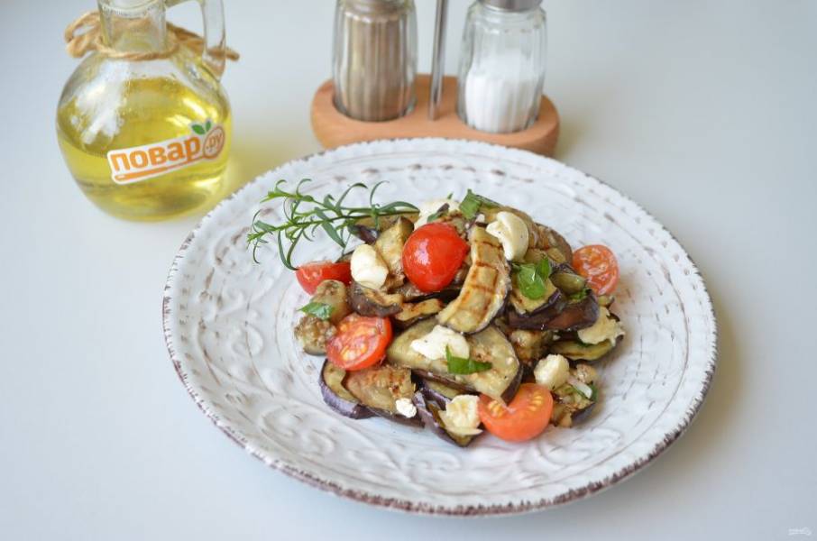 6. Сицилийский салат с баклажанами готов. Пробуйте!