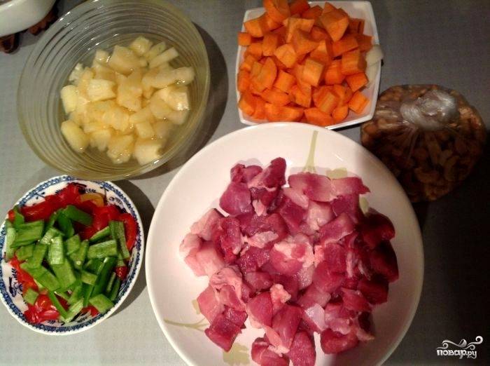 Продукты для приготовления мяса по-тайски в домашних условиях