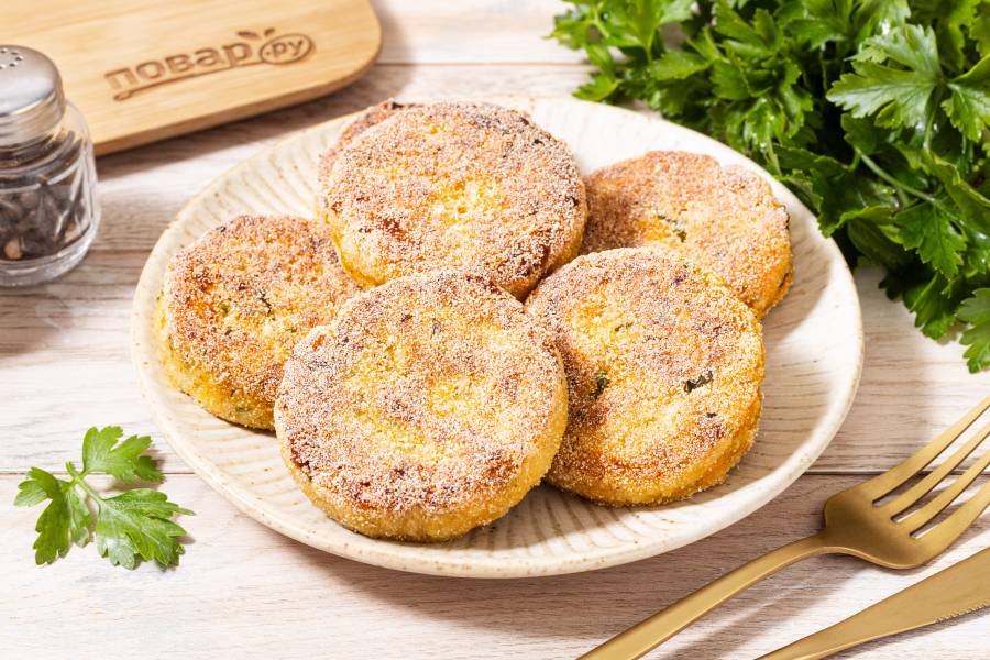 Капустные котлеты без яиц