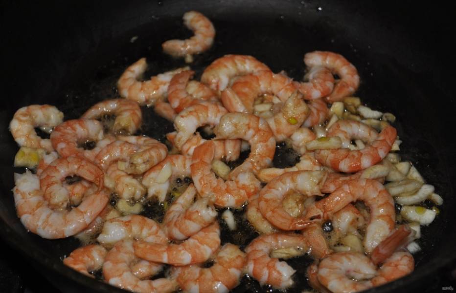 Креветки с соусом терияки на сковороде рецепт с фото