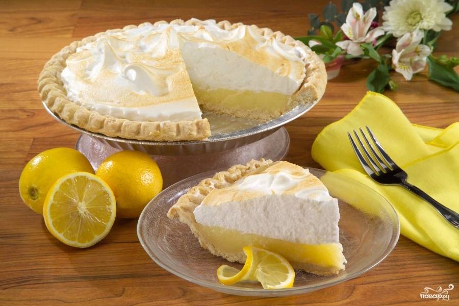 Песочный лимонный пирог | ХозОбоз - рецепты с историей