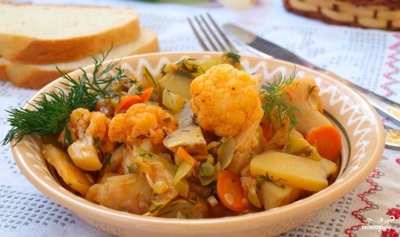 Рагу с картошкой, капустой и мясом – рецепт