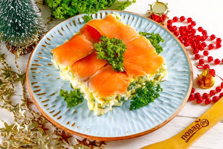 Ингредиенты для «Салат с лососем 