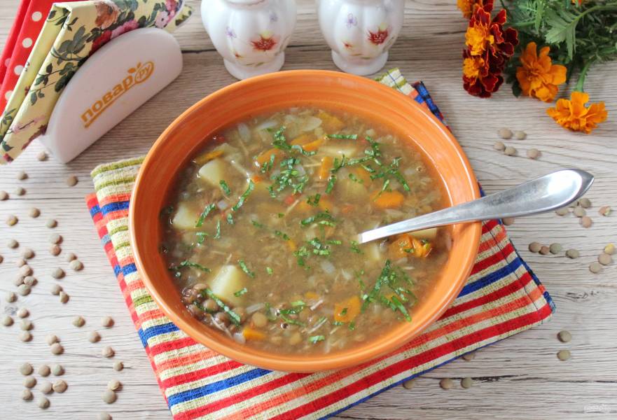 Французский суп из зеленой чечевицы - пошаговый рецепт с фото и видео от Всегда Вкусно!