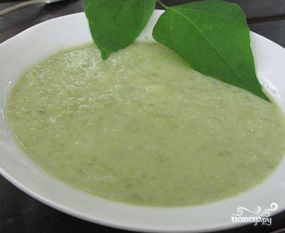 Суп-пюре из зеленой фасоли