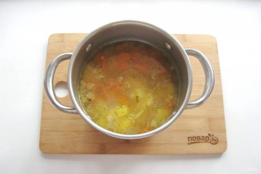 Суп с индейкой и пшеном