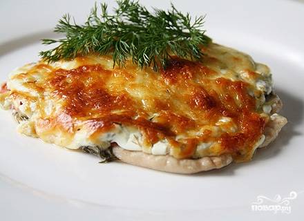 Отбивные из куриного филе в духовке с помидорами - пошаговый рецепт с фото  на Повар.ру